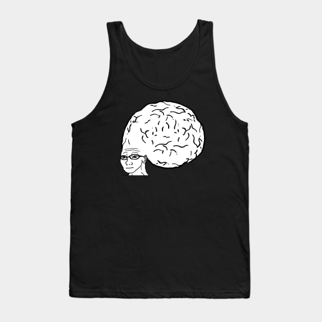 Big Brain Meme Tank Top by artsylab